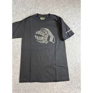 Grenade Gloves Graphic Tee Shirt Men Small Snowboard Skate Grunge Streetwear Y2K